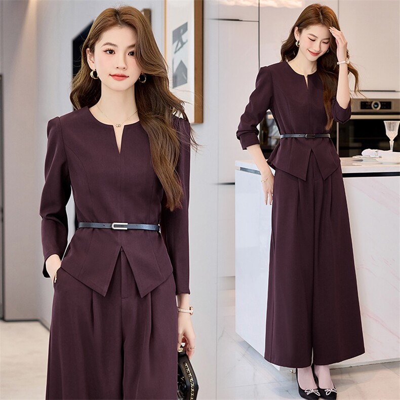 喜婆婆婚宴装2025新款春季年轻洋气质结婚妈妈礼服时尚阔腿裤套装，女装套装/套裙，卡杰菲