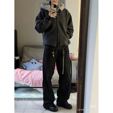 【有货】D6135-批138美式猫耳朵条纹毛领座山雕棉衣男新款冬棉服，男装棉衣，星座603-2