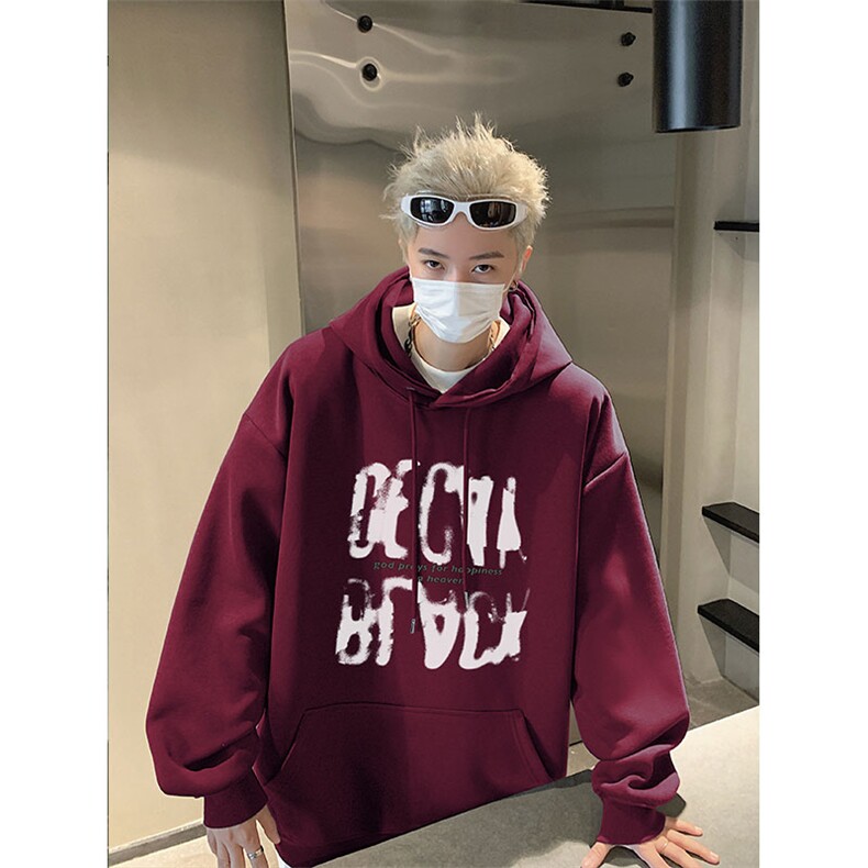 秋季新款2024休闲潮流wlcm-334卫衣连帽纯棉特批35控59,男装卫衣,星座605(原A050)