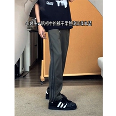 【网图】B221美式ins宽松直筒三条织带休闲裤LK25470-特P40控68，男装休闲裤，电商B221