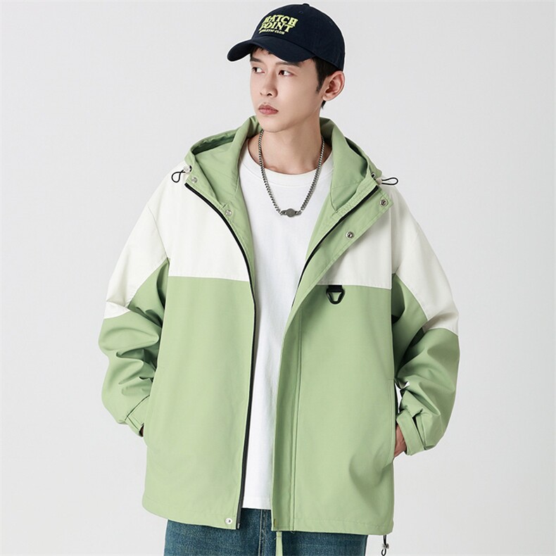 Cityboy情侣时尚连帽冲锋衣外套夹克团体班服,男装夹克,星座301D-5(原星座1415）