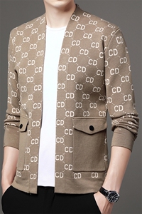 LB6635男式2023秋冬新款长袖毛衣开衫青年休闲外套P67图片