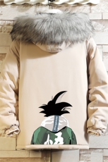 MM482005-P130冬季大毛领棉衣男士大码加厚棉袄男棉服砖墙，男装棉衣，电商A040A
