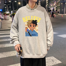 S6271-P28秋季圆领卫衣男大码韩版宽松长袖外套，男装卫衣，电商A040