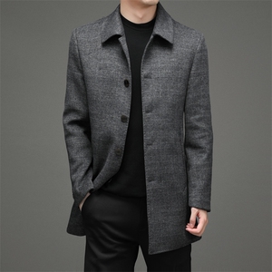 CSYM99701钱塘2020-2中年男士新款商务休闲简约毛呢外套P255图片