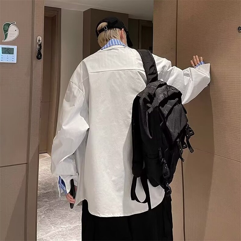 新款日系潮流时尚简约气质夹克外套长袖衬衫尖领小清新LS511P52,男装夹克,星座1013-5