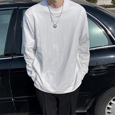 青少年短袖长袖t恤男士春秋季ins潮牌衣服宽松无帽卫衣T125/32，男装T恤，星座506
