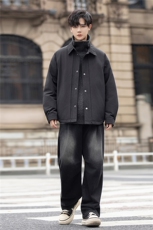 设计款羽绒服男冬装极简风白鸭绒防寒羽绒衬衫外套5157-P295控498，男装衬衫，电商A355（原A415）