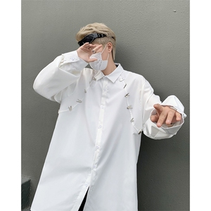 男装衬衫24春季金属设计感男休闲长袖衬衣衫 XZ514-2-202416-P78图片