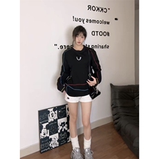 美式高街解构工艺速干长袖T恤衫男女款防晒上衣户外运动骑行服潮，男装防晒衣，电商A486