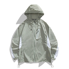 夏季中性风高品质50D尼龙皱时尚纯色防晒衣DSA157B-F7734-P55，男装防晒衣，电商A157B
