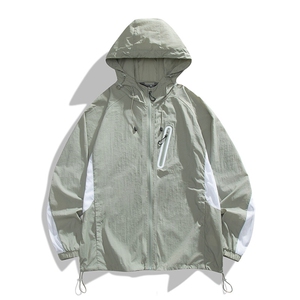 夏季中性风高品质50D尼龙皱时尚纯色防晒衣DSA157B-F7734-P55图片