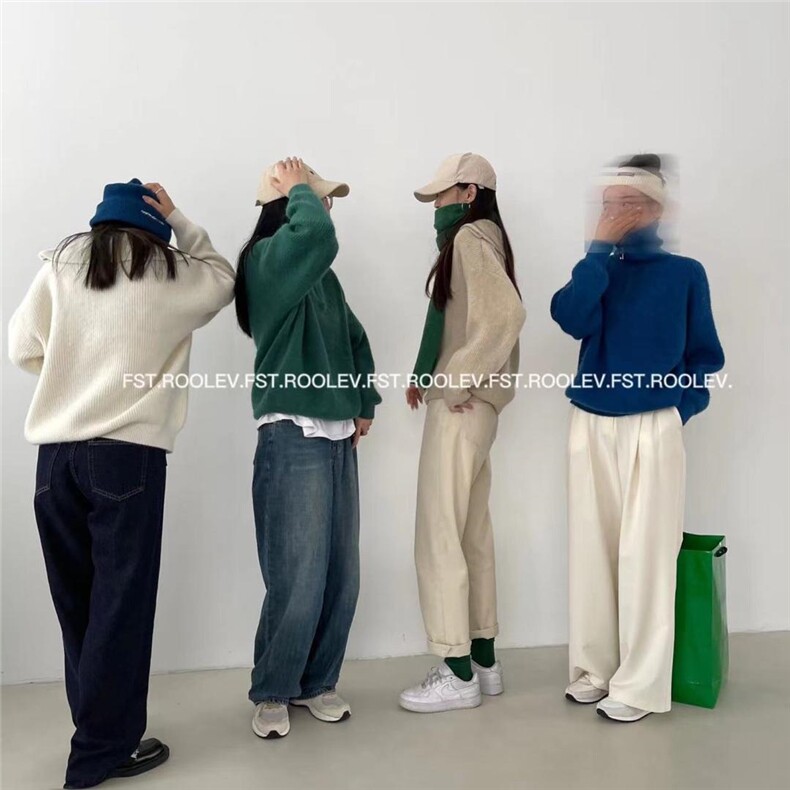 拉链毛衣，女装针织衫/毛衣，FST