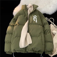 INS冬季百搭休闲外套加厚棉服潮流印花棉袄JK23544特批65控108，男装棉衣，星座605(原A050)