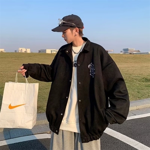 秋季青春流行男夹克文艺潮麂皮绒外套 YJK05 P58图片