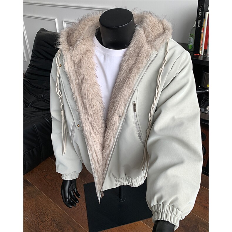 美式复古座山雕连帽棉服加厚保暖夹克宽松外套XZ514-2-25104-P128,男装夹克,星座514-2(原B239)