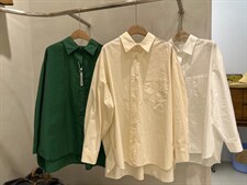 春季新款后背刺绣宽松衬衫，女装衬衫，戈依绣