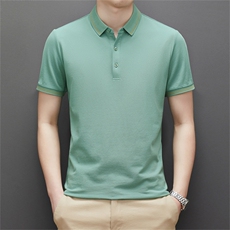男式夏季新款中老年无痕T恤男短袖翻领休闲体恤Polo衫MJ555-P48，男装Polo衫，星座1105-3