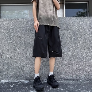 五分裤男士韩版潮流痞帅气宽松百搭2024夏季ins休闲短裤K5525-P32图片