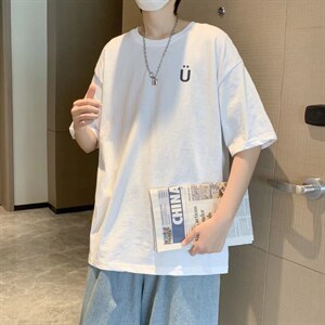 男圆领T恤宽松短袖DT04P26图片