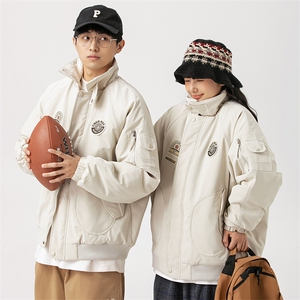 2026冬季新款男装日系潮牌宽松休闲连帽棉服加厚外套MY360-F156图片