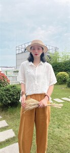 纯苎连衣裙小衫裤子裙子衬衣 时尚风 风淑女风休闲风，女装连衣裙，川哲