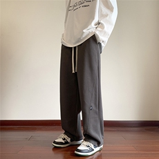 抖音直播得物2025秋冬港风新品纯色运动裤卫裤K021P45，男装休闲裤，电商042
