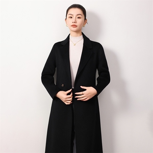 时尚百搭女士双面呢大衣羊毛显瘦修身气质优雅保暖舒适图片