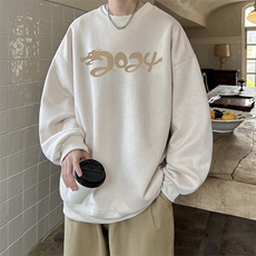 量大优可提供视频麂皮绒卫衣圆领HD019-1-LPYL4118-P30，男装卫衣，电商019-1