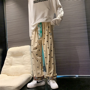 2022梭织灯芯绒贴标束脚直筒休闲裤男运动裤 227-2*C502*P55控78图片