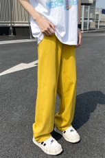 8XL-M特大码高级垂坠感休闲裤男薄款冰丝裤宽松直筒拖地裤K964P48，男装休闲裤，电商D206-1