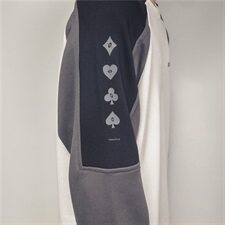 202-7-GW01秋季新款卫衣男圆领拼接印花潮流宽松上衣，男装卫衣，星座1302