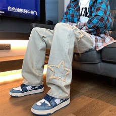 刺绣牛仔裤直筒B342-K9002-P50控68直播品质，男装牛仔裤，电商B342