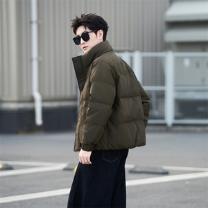 标90绒 军咖抖音立领羽绒服男冬季2025新款外套Y960-M-3XL-p245图片