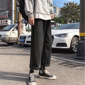 新款男士休闲宽松加绒加厚保暖休闲裤运动裤K233-P22图片