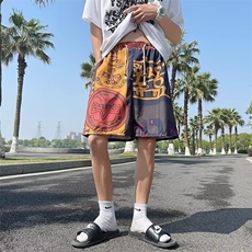 男新款夏季男装宽松百搭休闲裤子男运动短裤薄款DK107，男装牛仔裤，星座1116A-1（原606A）