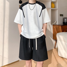 新款休闲短袖套装，男装休闲套装，星座1106-2（原1111B）