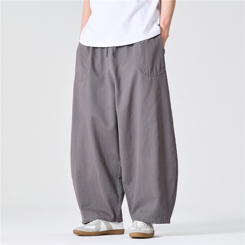 26春装大码日系港风复古工装裤潮美式中性弯刀阔腿裤K296/P65，男装工装外套，电商A221A