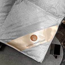 新款120支全棉提花95白鹅绒冬被，被套/被芯，一起卖家纺