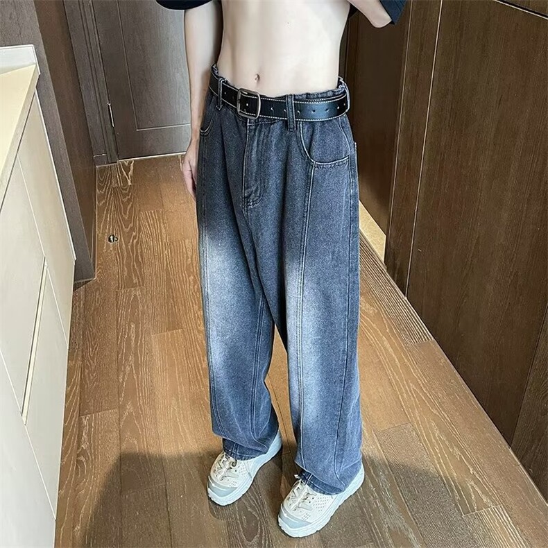 牛仔裤男士韩版潮流痞子帅气百搭直筒2024夏季ins长裤RK1876-P46,男装牛仔裤,星座412-3
