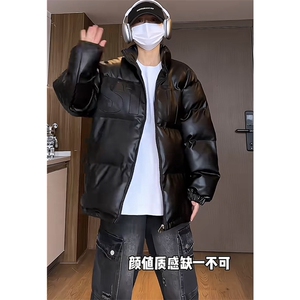 网图 现货 钢印棉衣PU皮立领棉服棉袄M2883-P90图片