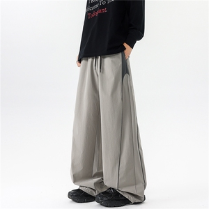 8XL-M 秋季美式潮牌裤子男士宽松撞色冲锋裤速干休闲长裤K9156P68图片