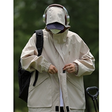 黑色冲锋衣户外机能工装夹克爬山登山服外套现货足JK602-P75，男装夹克，电商B327