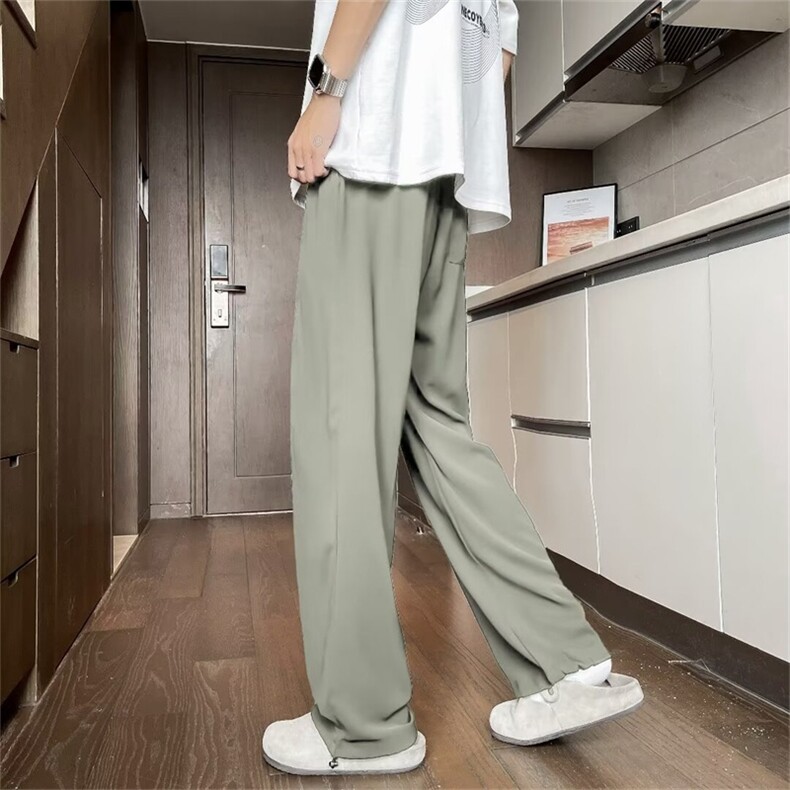 冰丝速干男裤夏季薄款免烫抗皱垂坠感高级休闲裤西裤子K28399-P33,男装休闲裤,星座1008