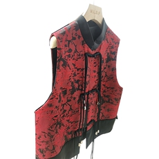 《48H发》潮流复古GUO风时尚提花马甲外套，女装马甲，曼琳思菲