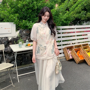 夏季半身裙时尚三件套女图片