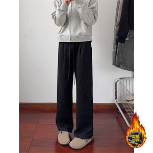 B221美式ins宽松加绒加厚休闲裤 LK24421-特P45控78 加绒P55 控98图片
