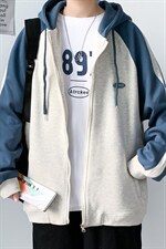 2024早秋新款撞色开衫卫衣男秋装外套A071-W037-P65，男装卫衣，电商A071