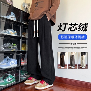 高品质重磅灯芯绒300g美式潮流男大码休闲弯刀裤K24081-特P30控58图片