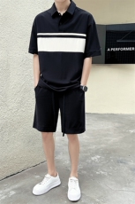 23年男士夏季套装抖音款，男装休闲套装，电商A210